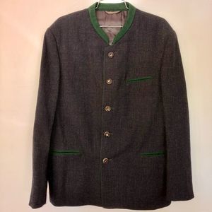 LODENFREY dk gray lined wool jacket/beautiful cond